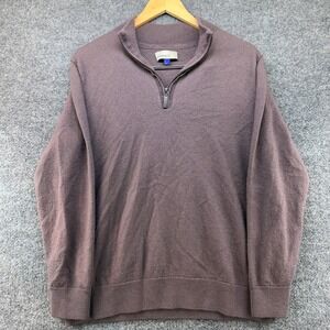 Artefact Womens XL 100% Merino Wool Quarter Zip Sweater Sparrow Mauve